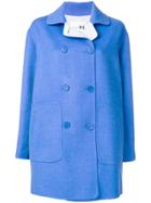 Manzoni 24 Double Breasted Peacoat - Blue