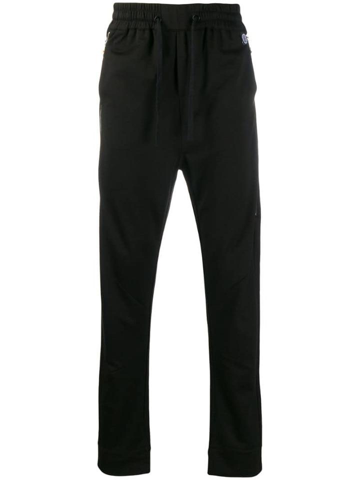 John Richmond Side Logo Print Track Pants - Black
