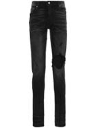 Amiri Slim-fit Distressed Jeans - Black