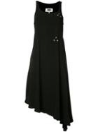 Mm6 Maison Margiela Studded Trim Dress, Women's, Size: 42, Black, Polyester