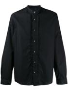 Low Brand Loose-fit Collarless Shirt - Black