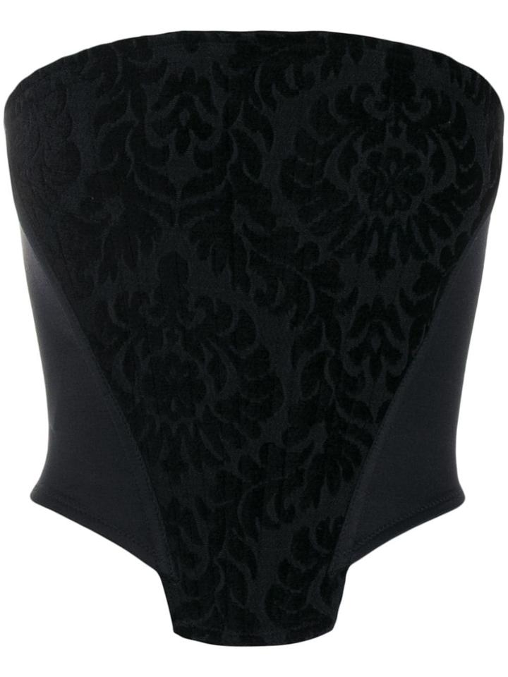 Etro Velvet Panel Top - Black