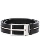 Bally - Tamer Belt - Men - Cotton/leather - 110, Black, Cotton/leather