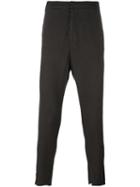 Poème Bohémien Slim-fit Drop-crotch Trousers, Men's, Size: 48, Grey, Cotton/spandex/elastane/wool