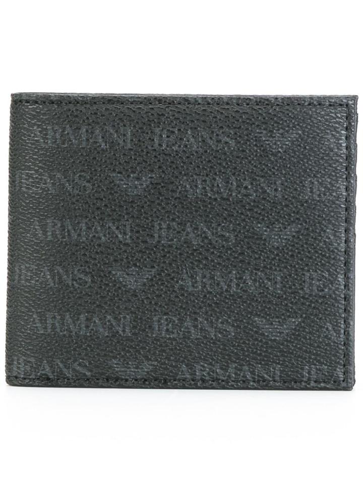 Armani Jeans Logo Print Cardholder - Black