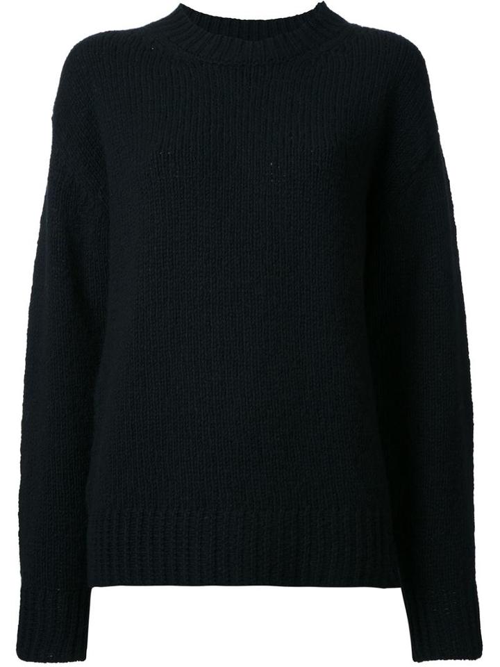 Marc Jacobs Mock Neck Knitted Jumper, Women's, Size: Small, Black, Cashmere/wool