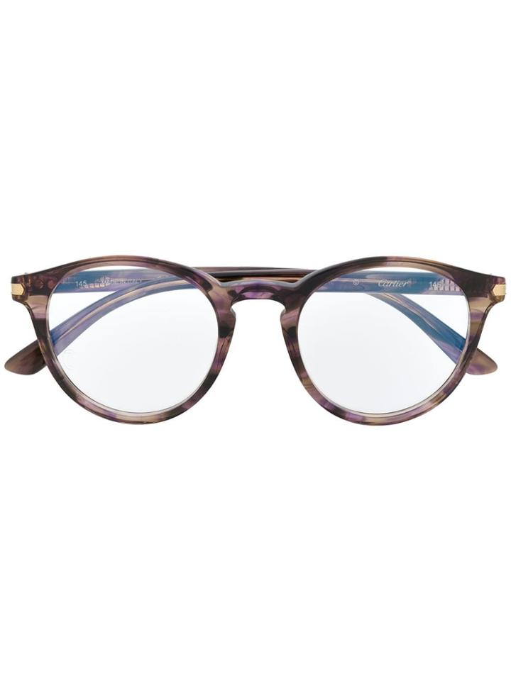 Cartier Round Glasses - Brown