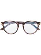 Cartier Round Glasses - Brown