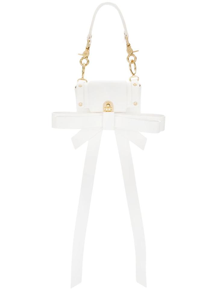 Niels Peeraer Bow-embellished Mini Tote - White