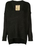 Uma Wang Deep V-neck Knitted Jumper - Black