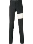 Thom Browne Stripe Detail Tailored Trousers - Grey