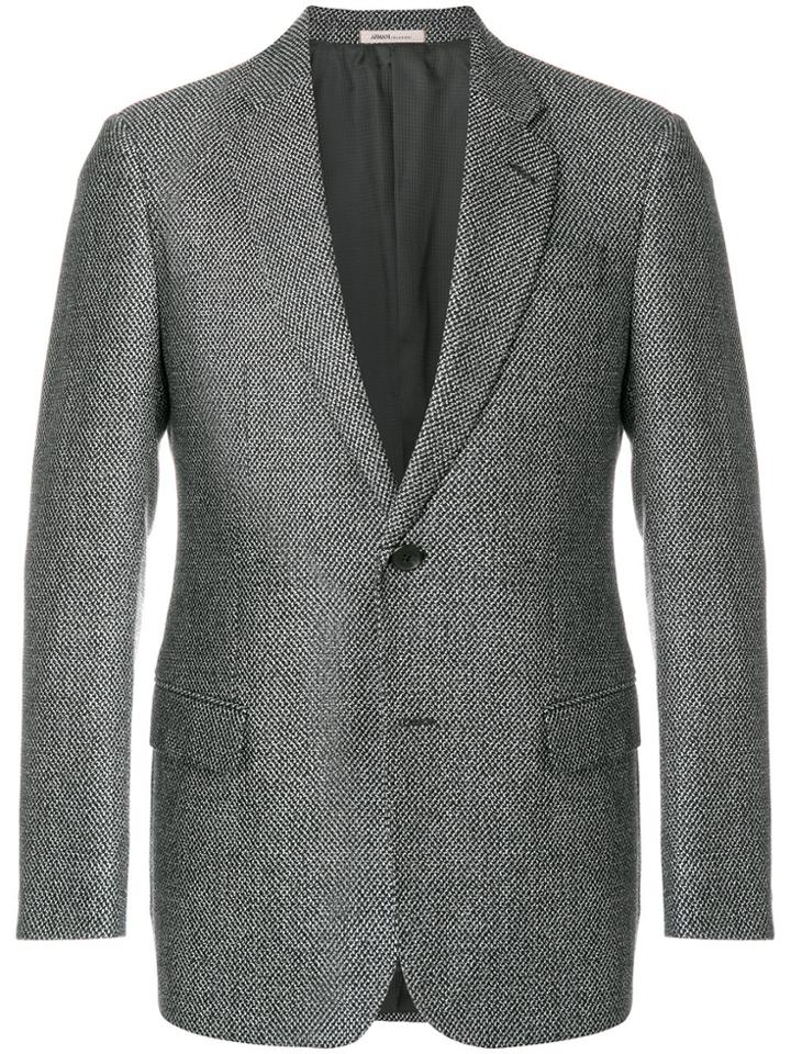 Armani Collezioni Tweed Blazer - Black
