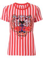 Kenzo Striped Tiger T-shirt - Red