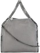Stella Mccartney Mini 'falabella' Tote, Women's, Grey, Metal/polyester