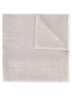 Agnona Plain Knitted Scarf, Women's, Nude/neutrals, Silk/cashmere/wool