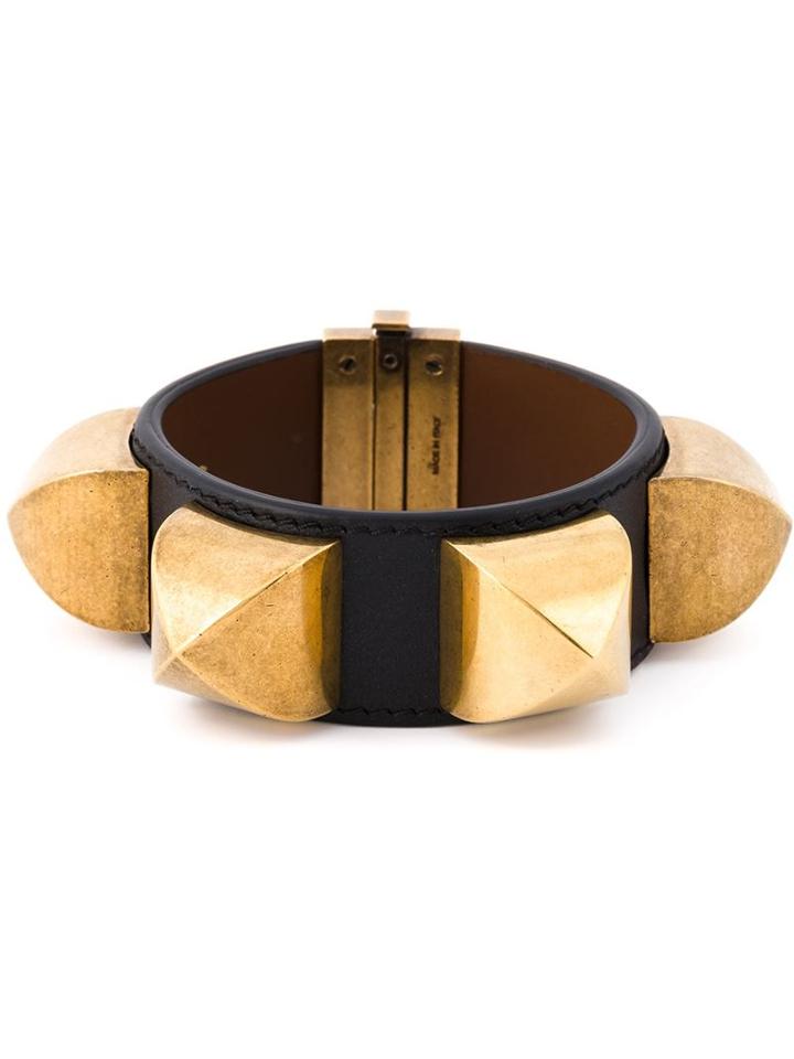 Givenchy Studded Bracelet, Women's, Size: S, Black, Calf Leather/metal Other