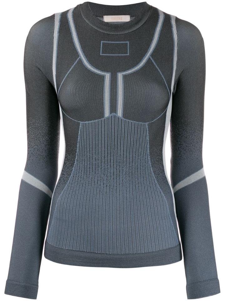 Ssheena Panelled Knit Jumper - Black