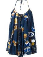 Erika Cavallini Semi Couture Halter Neck Flared Top