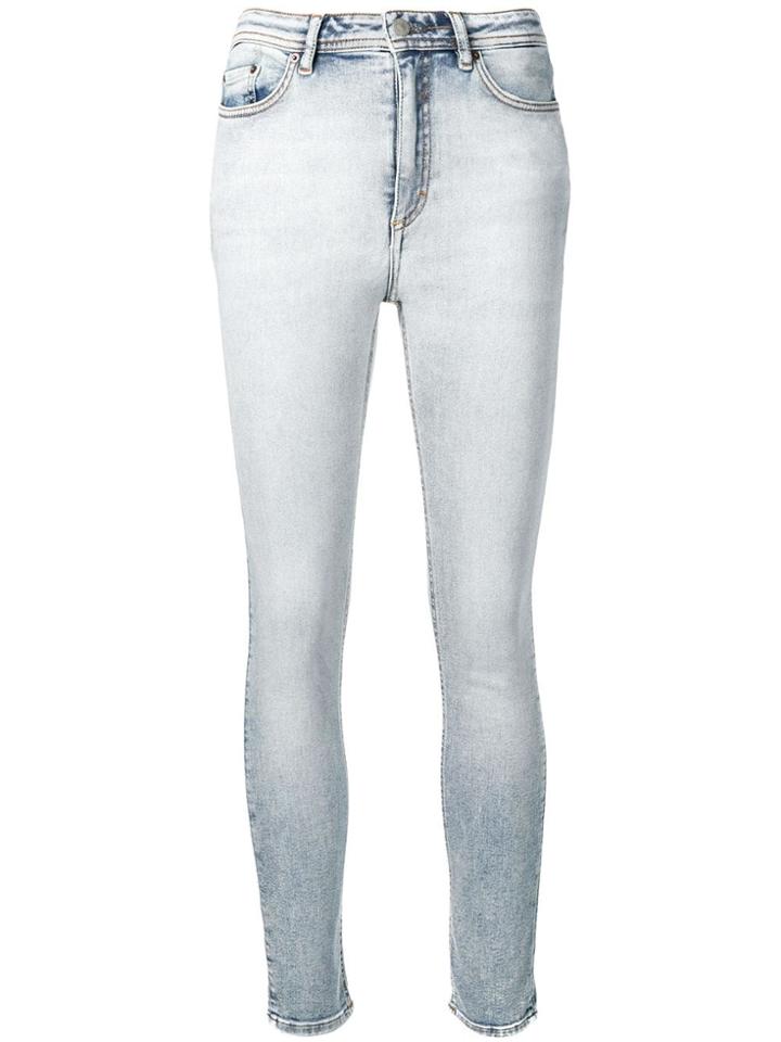 Acne Studios Peg Marble Wash Jeans - Blue