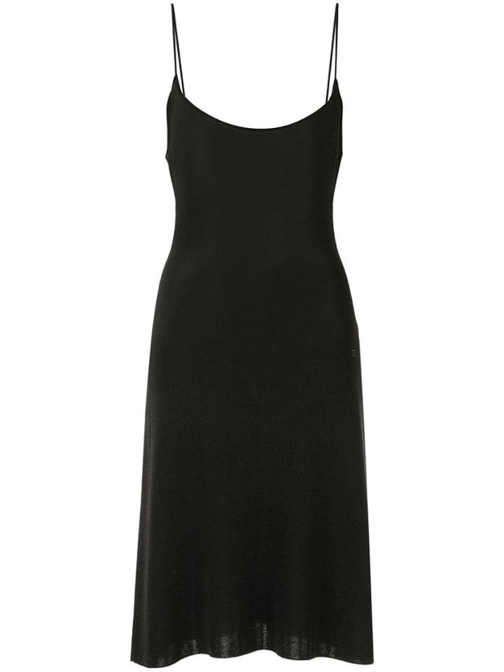 Chanel Vintage Cc Logos Sleeveless Dress One Piece - Black