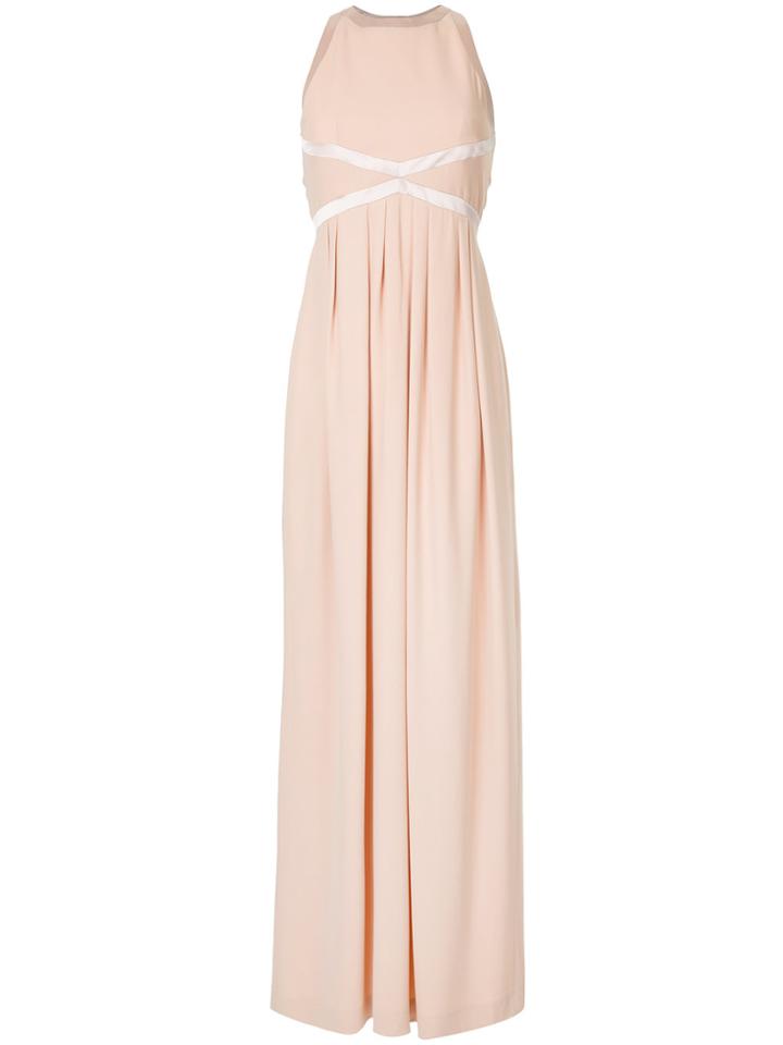 Dice Kayek Round-neck Evening Dress - Pink & Purple