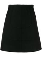 Nº21 High-waisted Panelled Skirt - Black