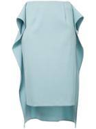 Mm6 Maison Margiela Asymmetric Length Skirt - Blue