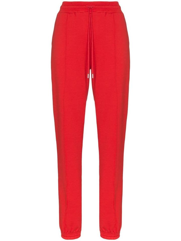 Ninety Percent Stitched Front Sweatpants - Red