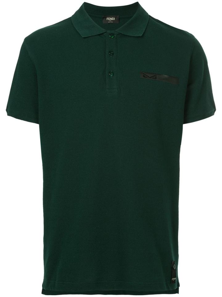 Fendi Bag Bugs Polo Shirt - Green