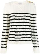 Red Valentino Love Cable-knit Jumper - White