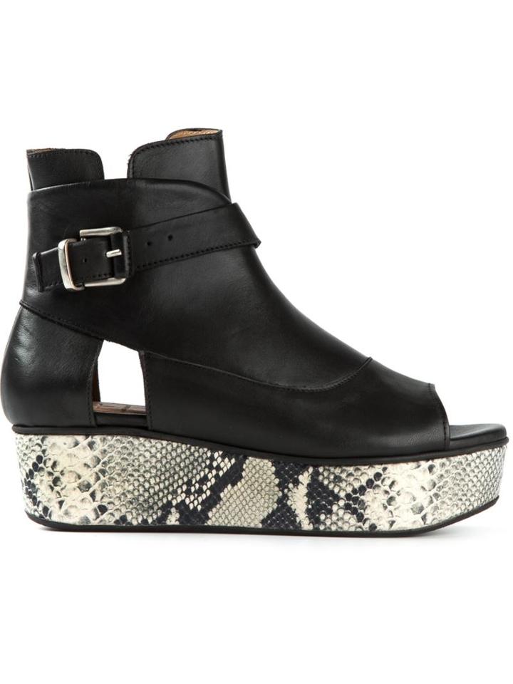 Thakoon Addition Snake-effect Platform Sandals