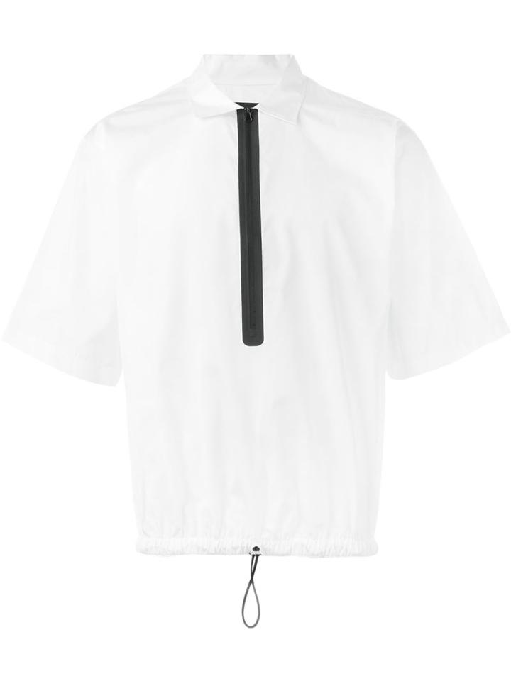 Dsquared2 Drawstring Hem Shirt, Men's, Size: 46, White, Cotton