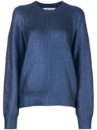Msgm Shimmer Effect Jumper - Blue