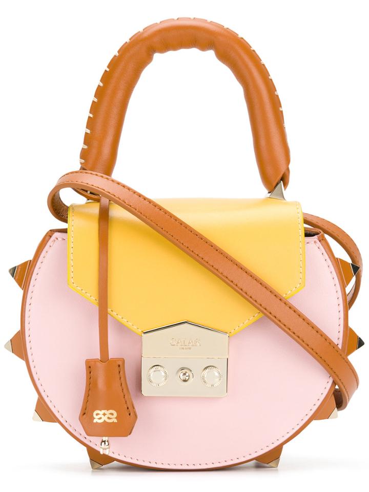 Salar Stud Detail Cross Body Bag - Pink & Purple