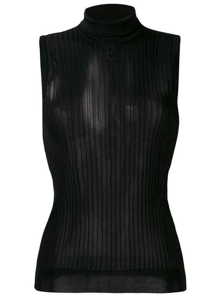 Givenchy Ribbed Blouse - Black