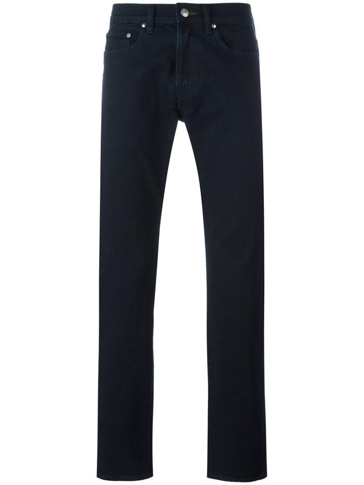 Ps By Paul Smith Straight-leg Jeans, Size: 31/34, Black, Cotton/polyurethane