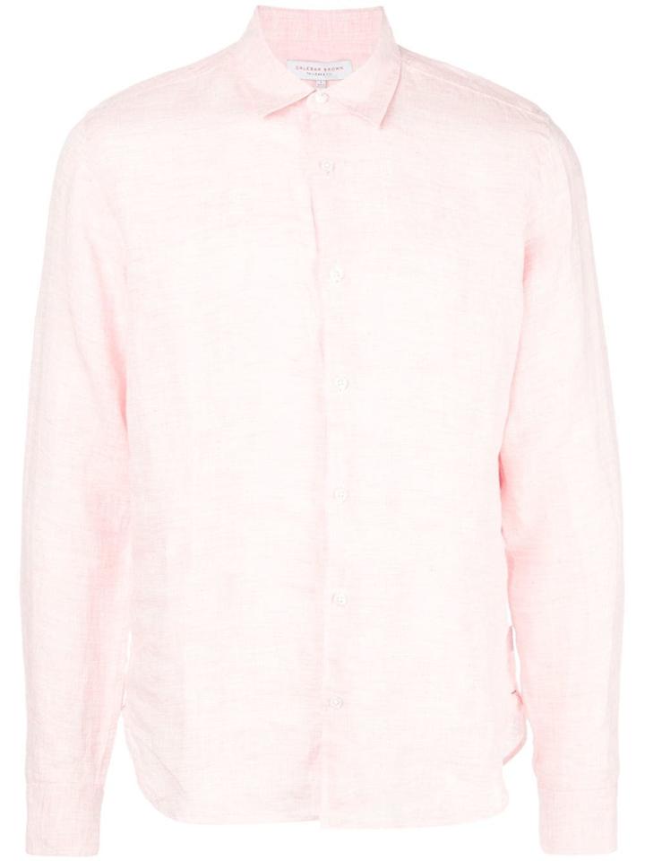 Orlebar Brown Classic Collar Shirt - Orange