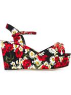 Dolce & Gabbana Embellished Printed Sandals