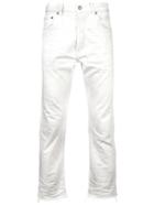 John Elliott Frayed Edges Cropped Jeans - White