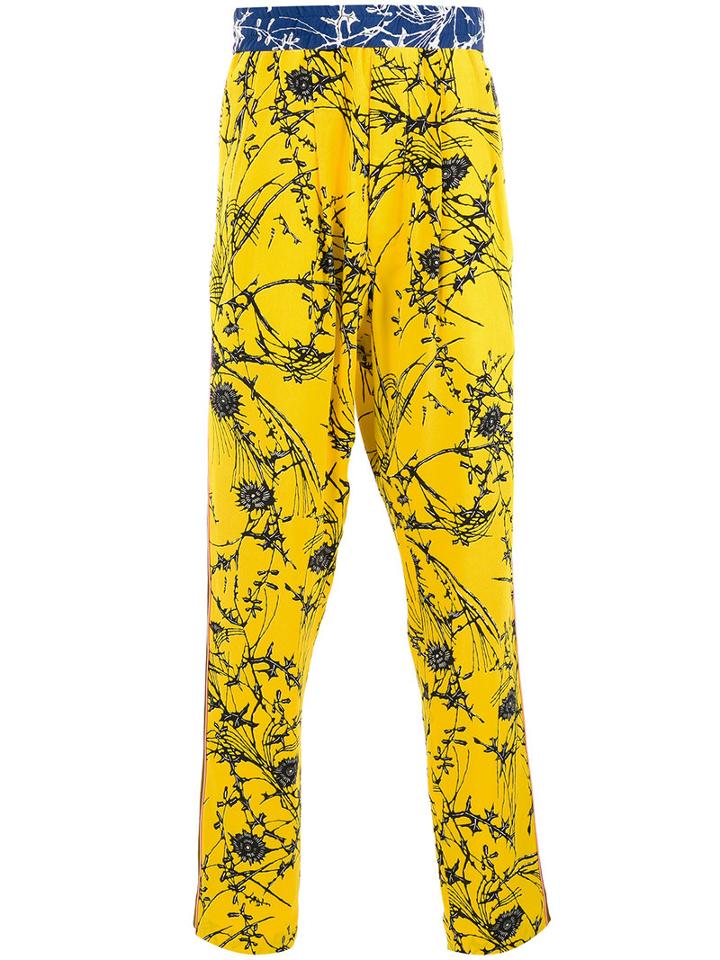 Haider Ackermann Look 17 Trousers, Men's, Size: Medium, Yellow/orange, Silk/acetate/viscose/viscose