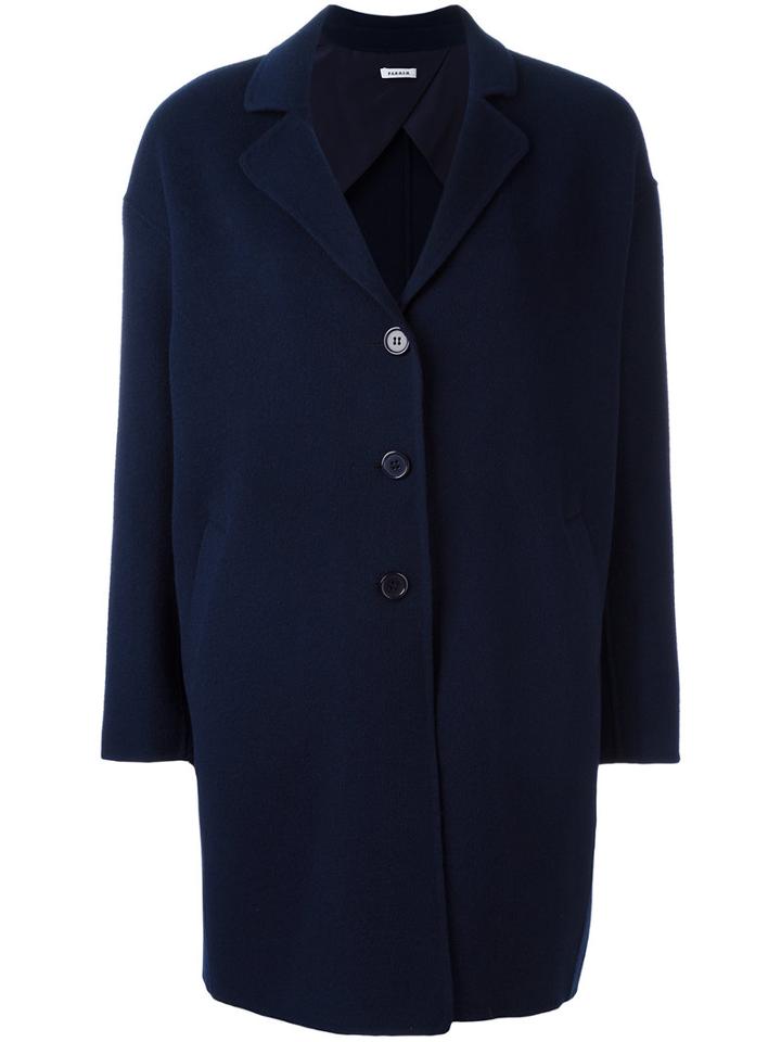 P.a.r.o.s.h. Lolli Coat, Women's, Size: Xs, Blue, Wool
