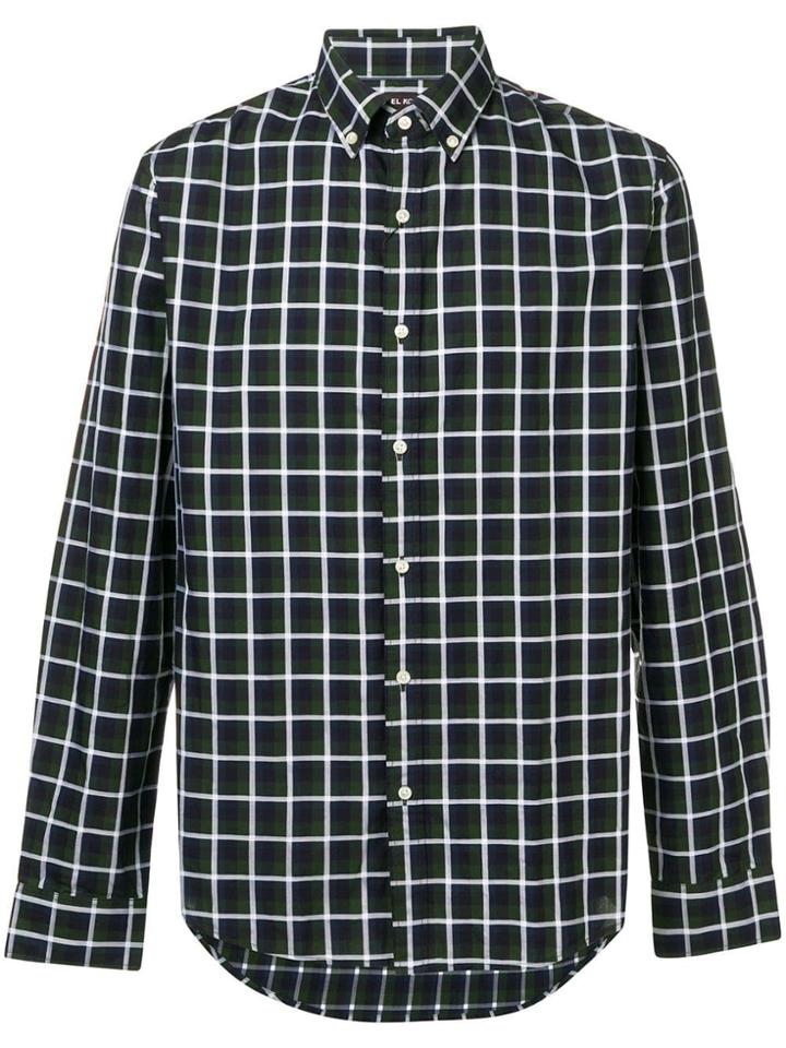Michael Kors Collection Button-down Checked Shirt - Green