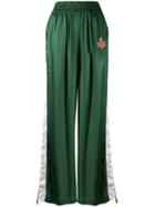 Diesel Flared High-waisted Trousers - Green