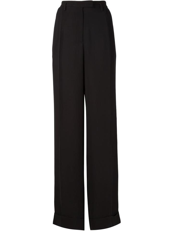 Maison Margiela Straight Fit Trousers, Women's, Size: 42, Black, Viscose