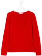 Simonetta Teen Long-sleeve Pullover - Red