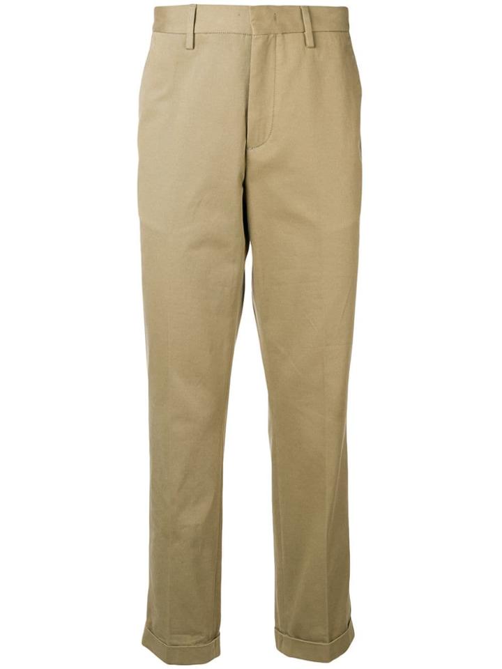 Z Zegna Slim Fit Chinos - Nude & Neutrals