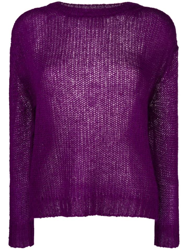 Forte Forte Long-sleeve Fitted Sweater - Pink & Purple