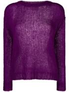 Forte Forte Long-sleeve Fitted Sweater - Pink & Purple