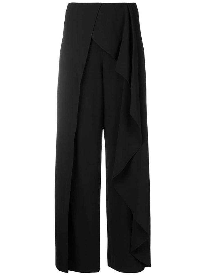 Alice+olivia Drape Detail Trousers - Black