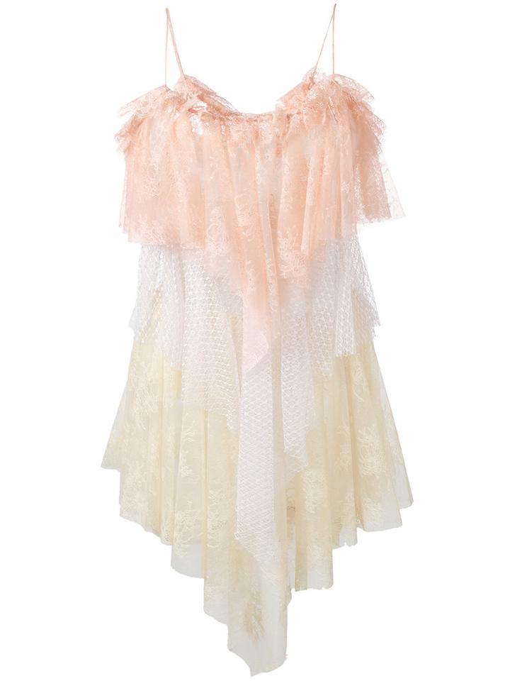 Philosophy Di Lorenzo Serafini - Asymmetric Lace Dress - Women - Polyamide - 38, Polyamide